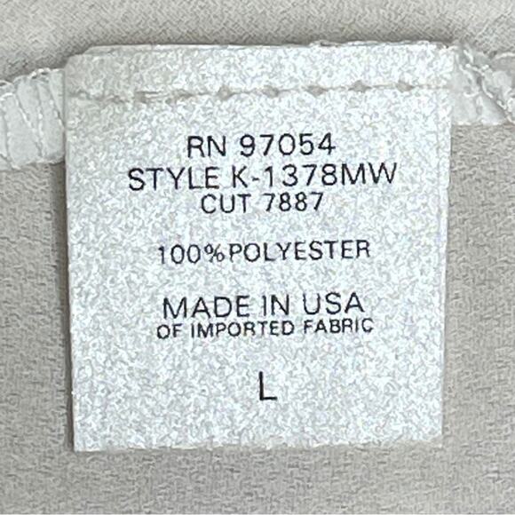 Revolve Krisa blouse faux wrap drapey surplus white v-neck lightweight size L - Picture 4 of 5